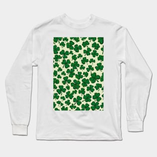 Shamrock Pattern Long Sleeve T-Shirt